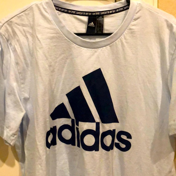 NEVER WORN light blue and dark blue addidas shirt - Picture 1 of 1
